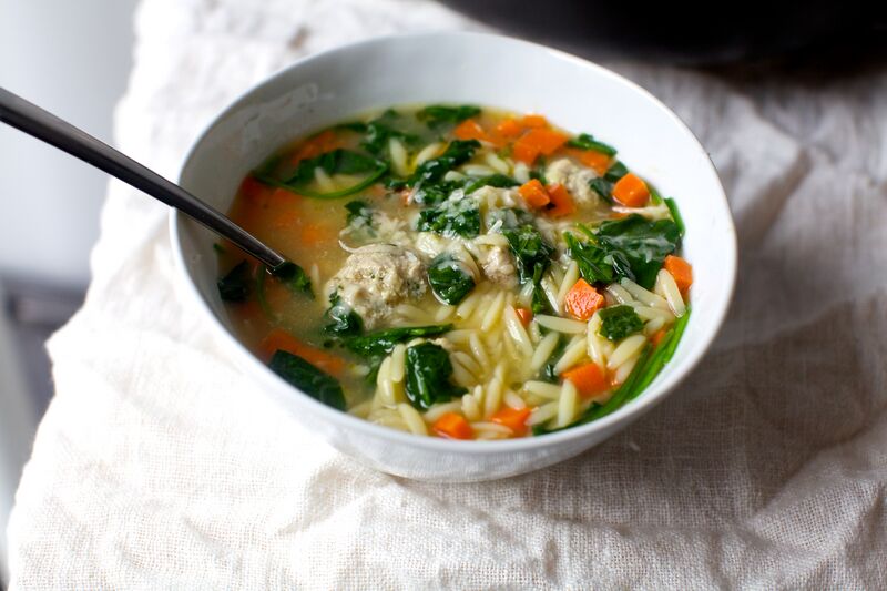 File:Greens-soup-with-orzo-and-meatballs.jpg
